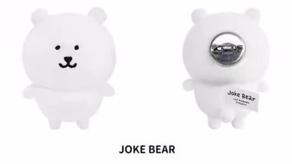Joker Bear X Miniso | Joker Bear Pug Moguracorokke Plush Doll Badge - Kawaii items Room Decoration