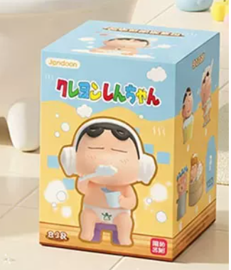Japanese Cartoon Crayon Shin-chan | Dynamic Scrub Bathroom Time Series - Blind Box Figure Collection Toys