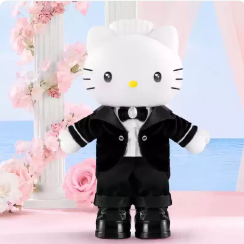 TOPTOY x Sanrio Hello Kitty & Dear Daniel | Century Wedding Long Leg Series - Plush Vinly Pendant Blind Box Collection Toys