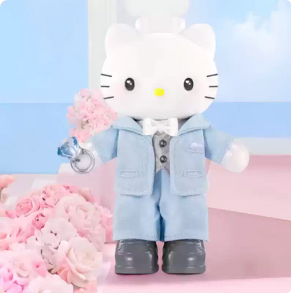 TOPTOY x Sanrio Hello Kitty & Dear Daniel | Century Wedding Long Leg Series - Plush Vinly Pendant Blind Box Collection Toys