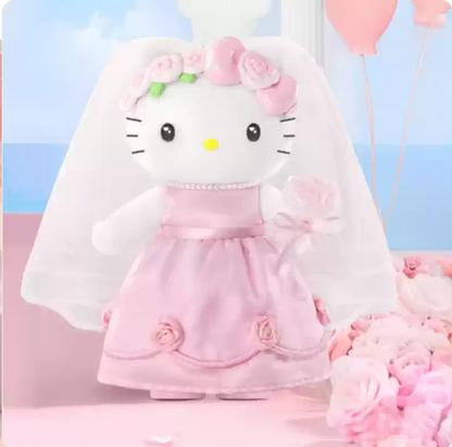 TOPTOY x Sanrio Hello Kitty & Dear Daniel | Century Wedding Long Leg Series - Plush Vinly Pendant Blind Box Collection Toys