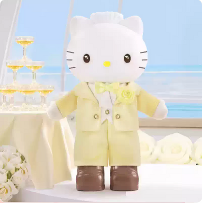 TOPTOY x Sanrio Hello Kitty & Dear Daniel | Century Wedding Long Leg Series - Plush Vinly Pendant Blind Box Collection Toys