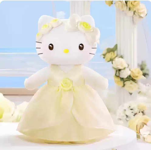 TOPTOY x Sanrio Hello Kitty & Dear Daniel | Century Wedding Long Leg Series - Plush Vinly Pendant Blind Box Collection Toys