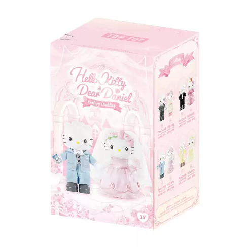 TOPTOY x Sanrio Hello Kitty & Dear Daniel | Century Wedding Long Leg Series - Plush Vinly Pendant Blind Box Collection Toys