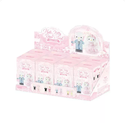 TOPTOY x Sanrio Hello Kitty & Dear Daniel | Century Wedding Long Leg Series - Plush Vinly Pendant Blind Box Collection Toys