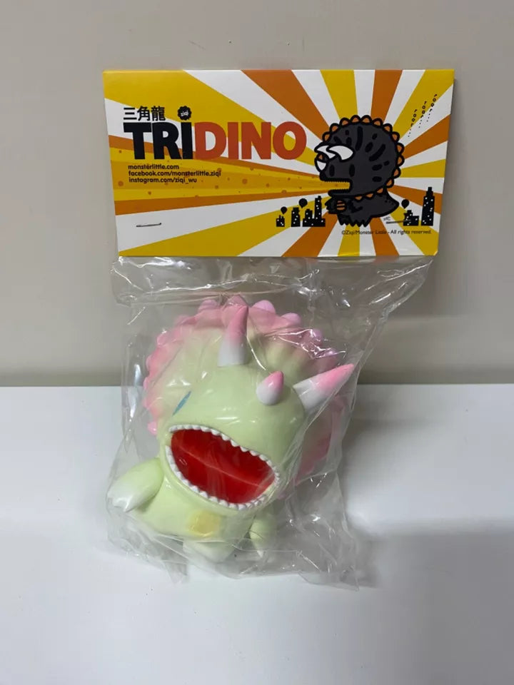 Unbox Pink Yellow Dino Tridino Triceratops Cute Character Figure Limited Model