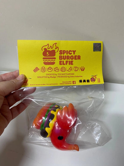 Unbox ELFIE Cafe Spicy Burger Elfie Elephant Limited Character Figure rare