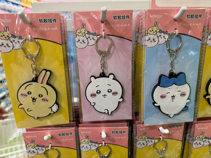 ChiiKawa X Miniso | ChiiKawa Hachiware Usagi Plastic Keychain - Kawaii Items Cute Accessories