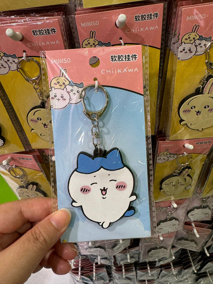 ChiiKawa X Miniso | ChiiKawa Hachiware Usagi Plastic Keychain - Kawaii Items Cute Accessories