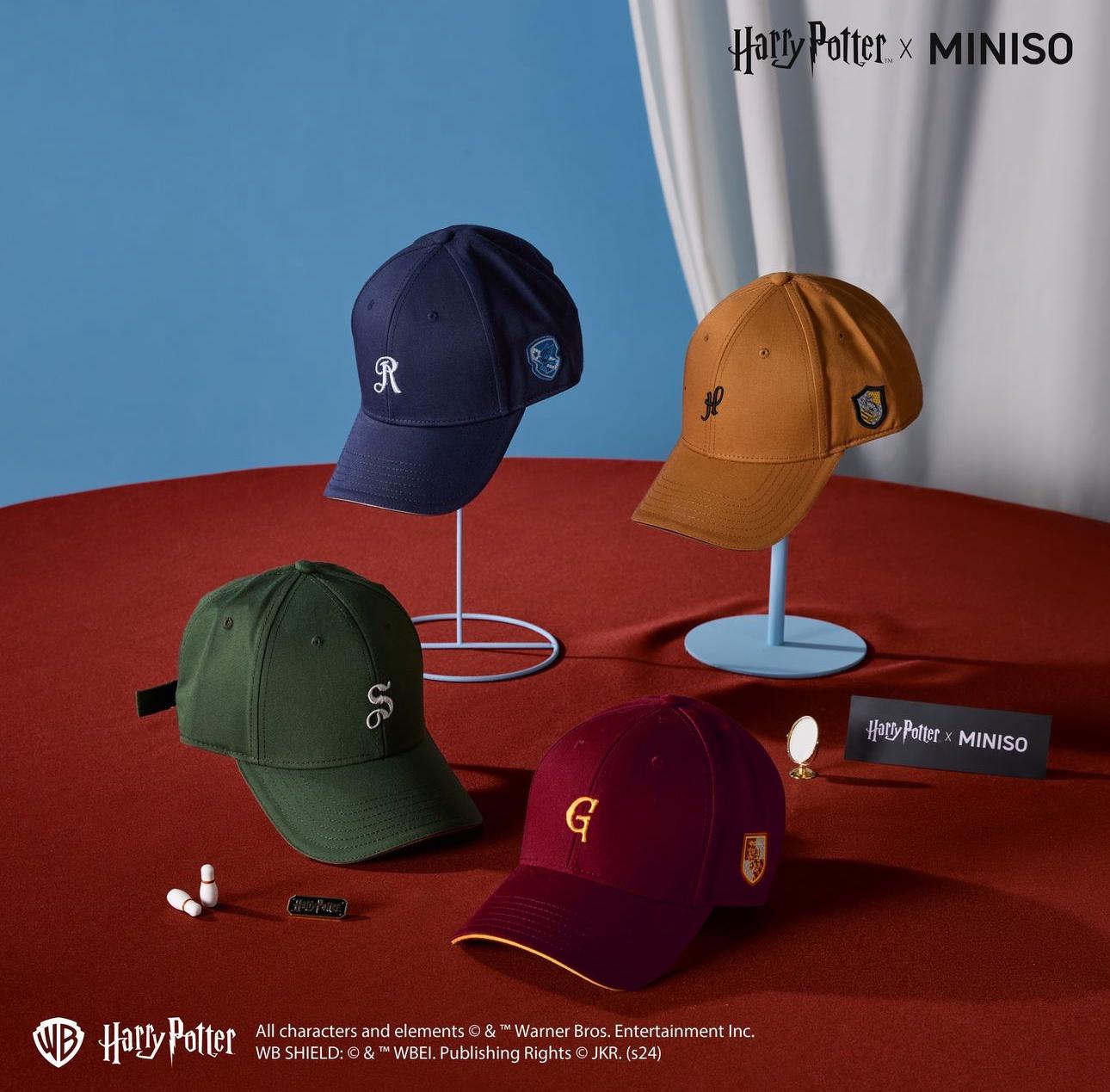 Harry Magical School Wizard Witch X Miniso | Magical School Four Houses Cap Hat Red Yellow Green Blue - Kawaii items