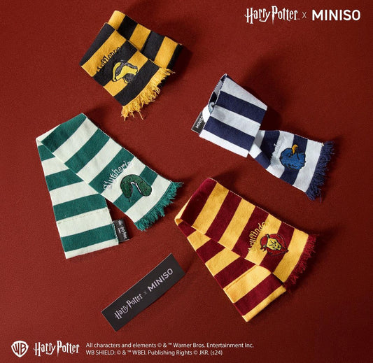 Harry Magical School Wizard Witch X Miniso | Magical School Four Houses Pet Scarf Red Yellow Green Blue - Kawaii items