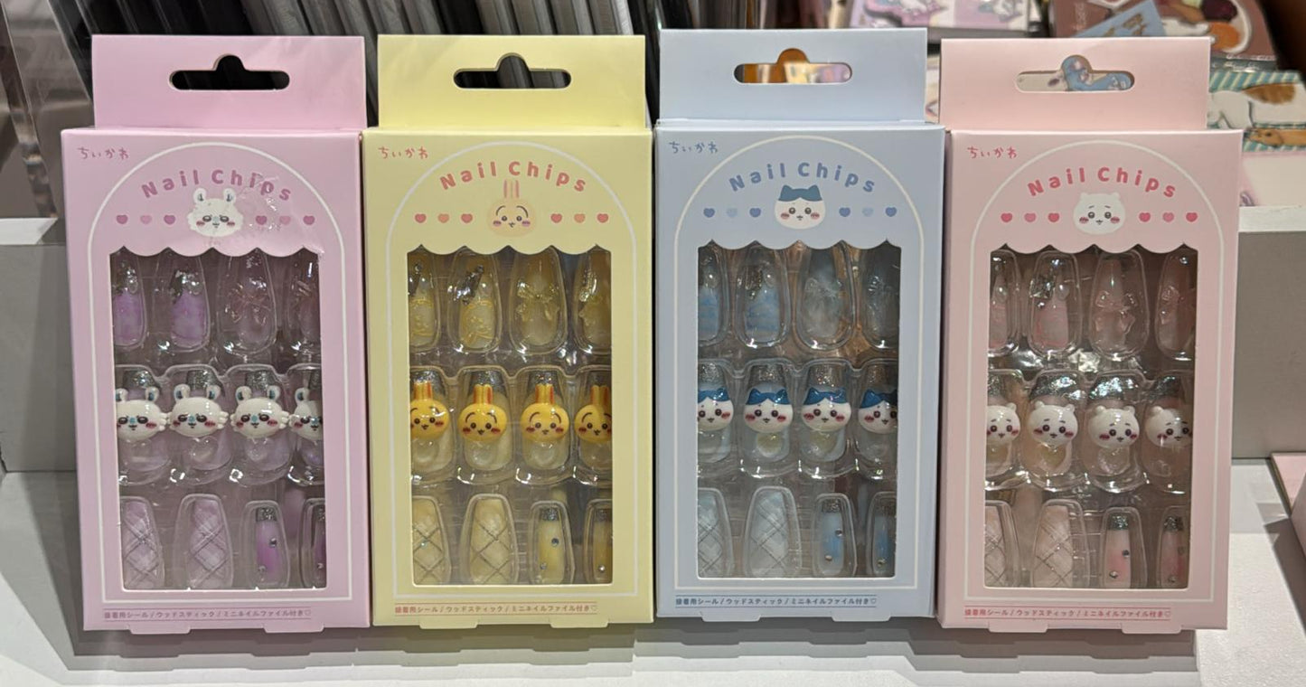Japan ChiiKawa | ChiiKawa Hachiware Usagi Momonga Cute Icon Nail Chips Set - Kawaii items Accessory & Decoration