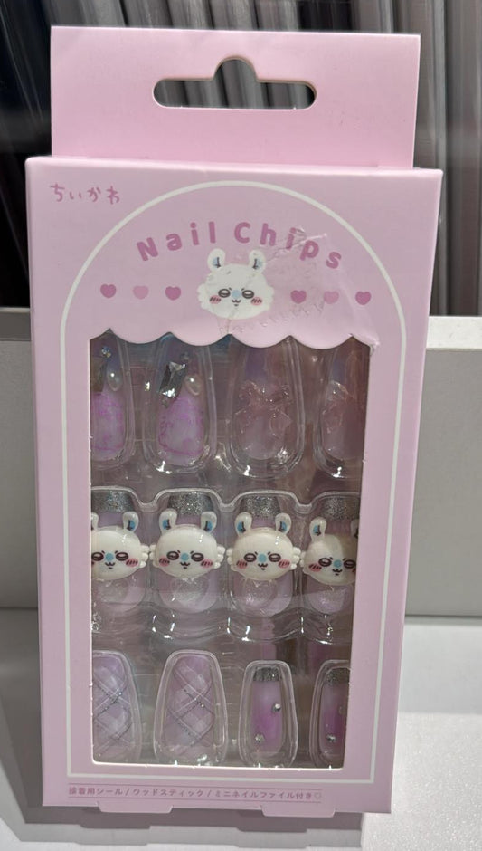 Japan ChiiKawa | ChiiKawa Hachiware Usagi Momonga Cute Icon Nail Chips Set - Kawaii items Accessory & Decoration