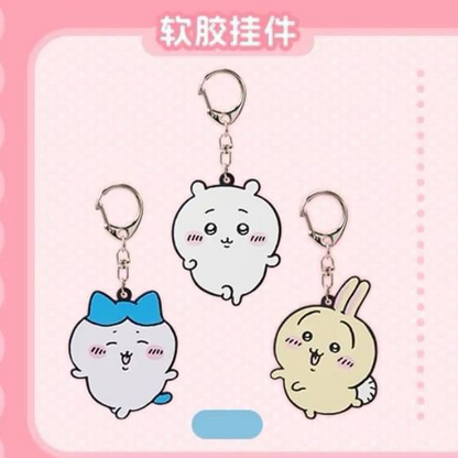 ChiiKawa X Miniso | ChiiKawa Hachiware Usagi Plastic Keychain - Kawaii Items Cute Accessories