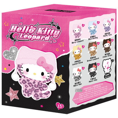 Hello Kitty Leopard Series blind box packaging with all 8 designs and secret edition