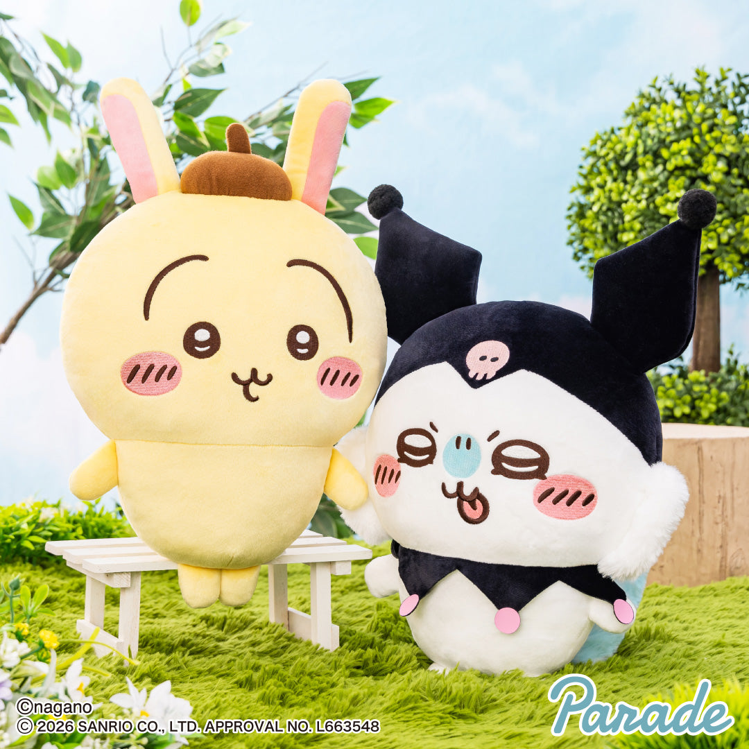 Japan ChiiKawa X Sanrio Series | Usagi Momonga in Sanrio Characters Costume Big Cute Plush Doll - Kawaii items Room Decoration doll