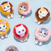 日本モフサンドドーナツシリーズ | ドーナツモフサンド猫 かわいいぬいぐるみキーホルダー - カワイイアイテム 部屋飾り人形