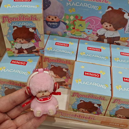 MINISO Monchhichi Macarons blind box sealed boxes retail display