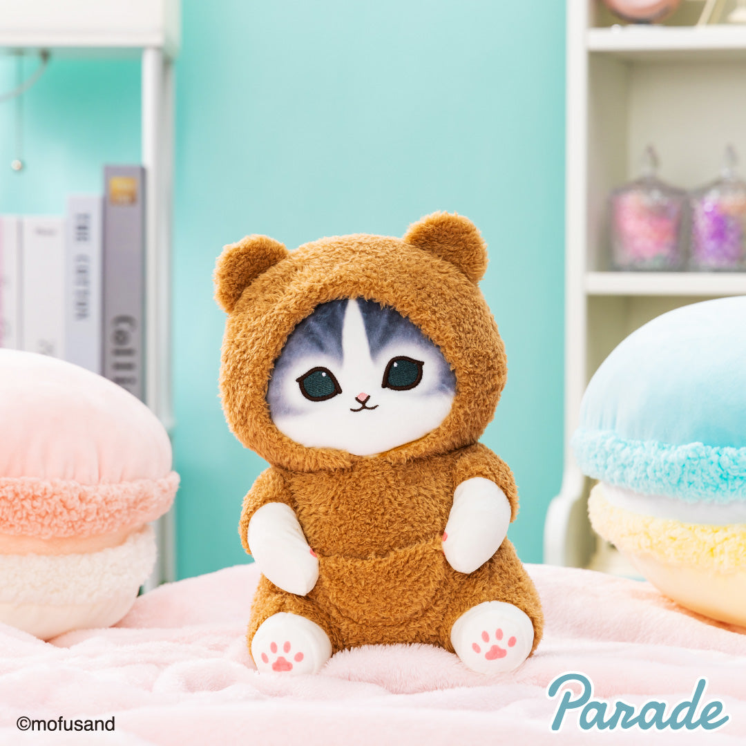 Japan Mofusand Pajamas Series | Mofusand Cat Wearing Animal One Piece Pajamas Cute Big Plush Doll - Kawaii items Room Decoration Doll