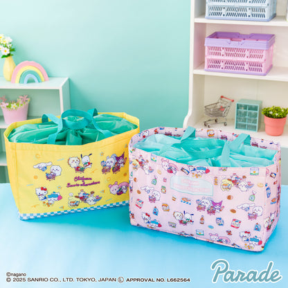 Japan ChiiKawa X Sanrio Series | ChiiKawa Hachiware Usagi Momonga Shisa Crab Cute Icon Big Shopping Bag - Kawaii items Room Decoration