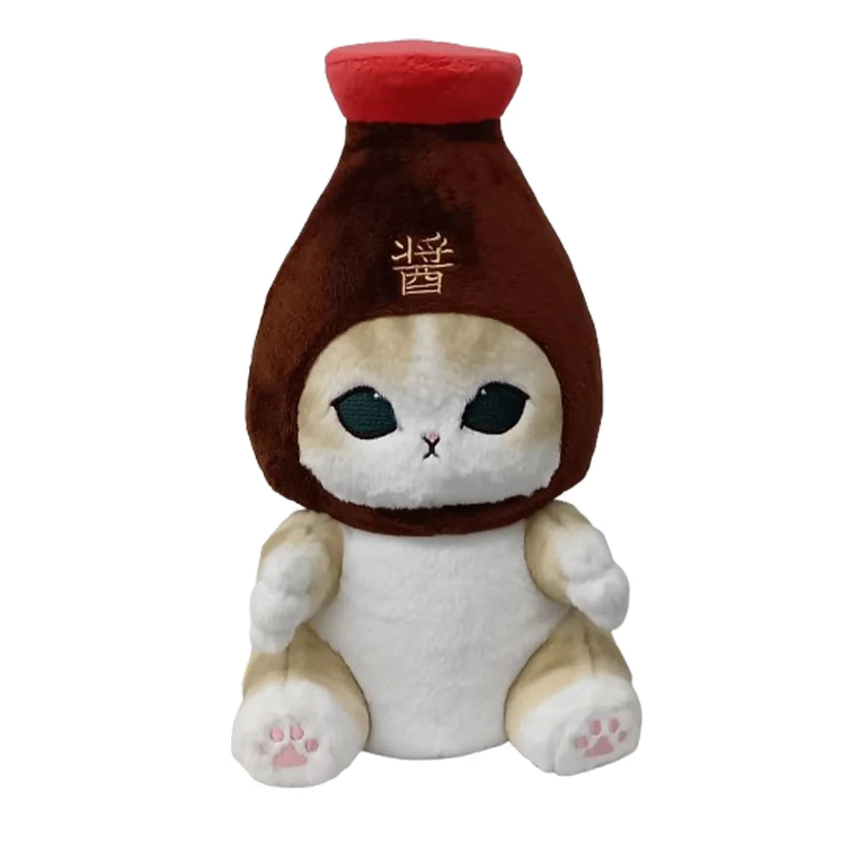 Japan Mofusand Condiments Series | Mofusand Cat in Salt and Soy Sauce Bottle Costume Plush Doll Keychain - Kawaii items Room Decoration Doll