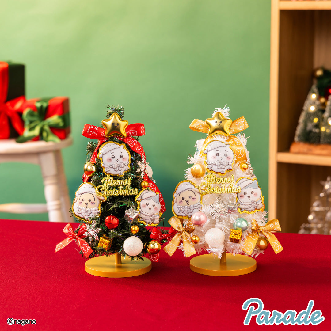 Japan ChiiKawa Christmas Series | ChiiKawa Hachiware Usagi Mini Christmas Tree with Cute Doll Decoration Item - Kawaii items Room Decoration
