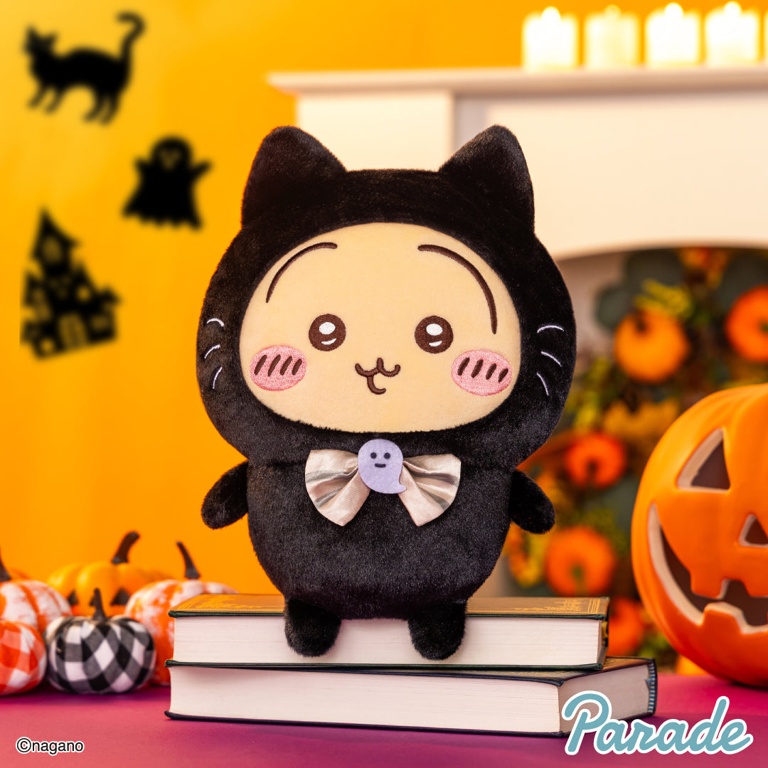 Japan ChiiKawa Halloween Series | ChiiKawa Hachiware Usagi Cute Black Cat Big Plush Doll - Kawaii items Room Decoration Doll