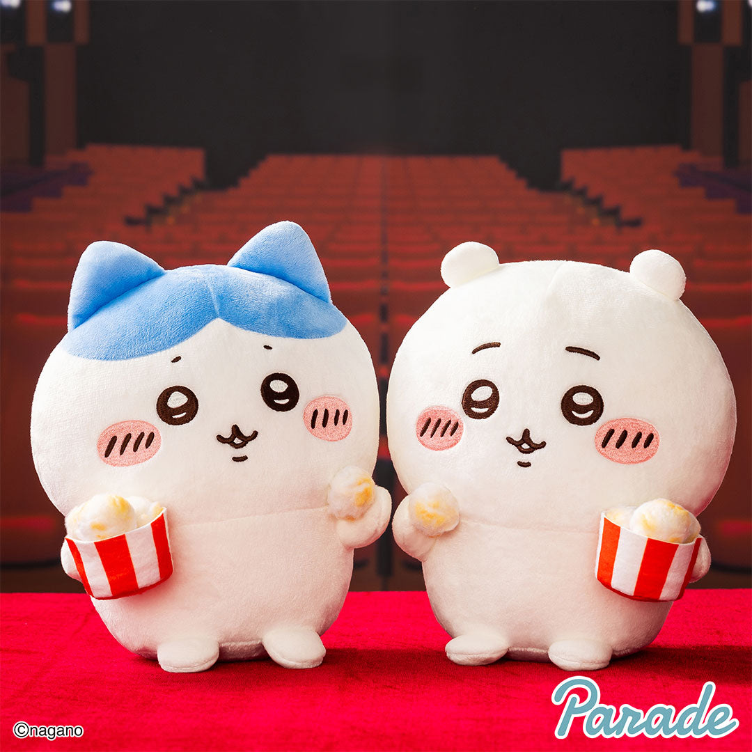 Japan ChiiKawa | ChiiKawa Hachiware Eating Popcorn Cute Plush Doll - Kawaii items Room Decoration doll