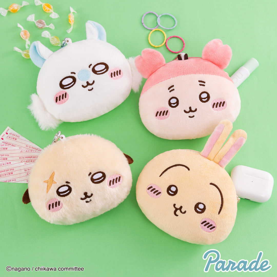 Japan ChiiKawa | ChiiKawa Hachiware Usagi Momonga Kurimanju Rakko Shisa Crab Plush Doll Purse Keychain Kawaii items Room Decoration doll