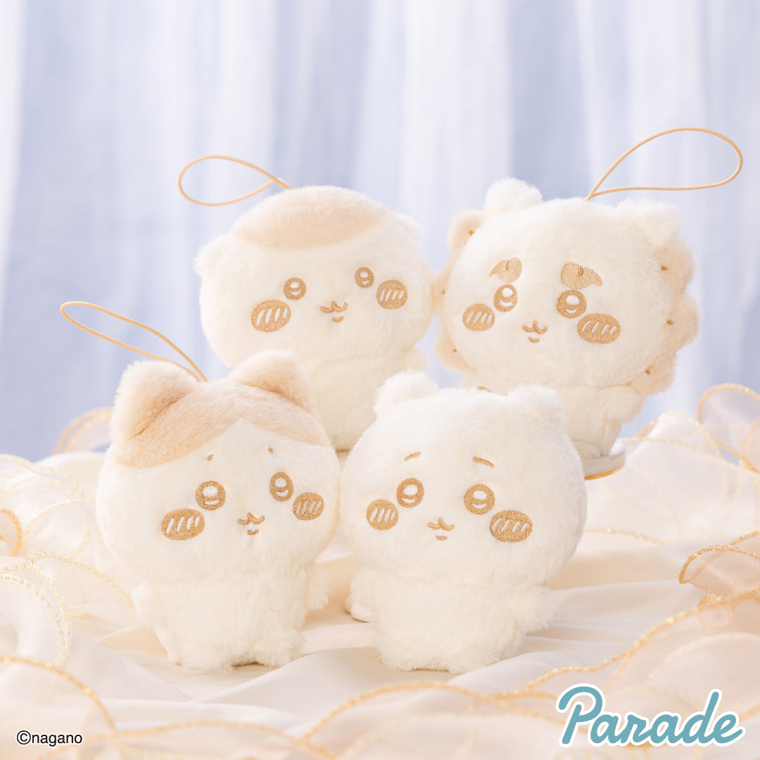 Japan ChiiKawa | ChiiKawa Hachiware Kurimanju Shisa Milk Colour Version Cute Plush Doll Keychain - Kawaii items Room Decoration doll