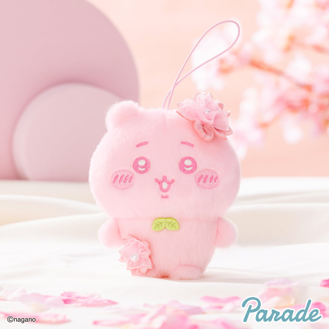 Japan ChiiKawa | ChiiKawa Hachiware Kurimanju Sakura Pink Colour Version Cute Plush Doll Keychain - Kawaii items Room Decoration doll