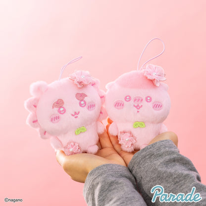 Japan ChiiKawa | ChiiKawa Hachiware Kurimanju Sakura Pink Colour Version Cute Plush Doll Keychain - Kawaii items Room Decoration doll