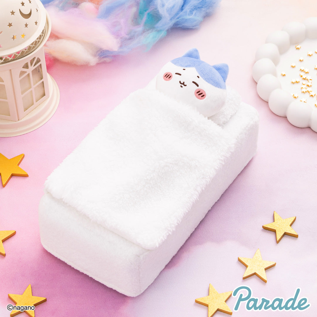 Japan ChiiKawa | ChiiKawa Hachiware Cute Lie in Bed White Tissue Box Cover - Kawaii items Room Decoration