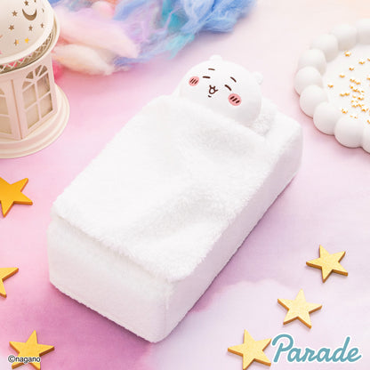 Japan ChiiKawa | ChiiKawa Hachiware Cute Lie in Bed White Tissue Box Cover - Kawaii items Room Decoration