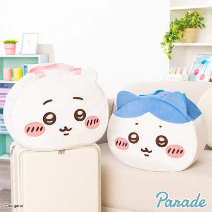 Japan ChiiKawa | ChiiKawa Hachiware Usagi Momonga Cute Face Icon Big Boston Bag - Kawaii items Room Decoration