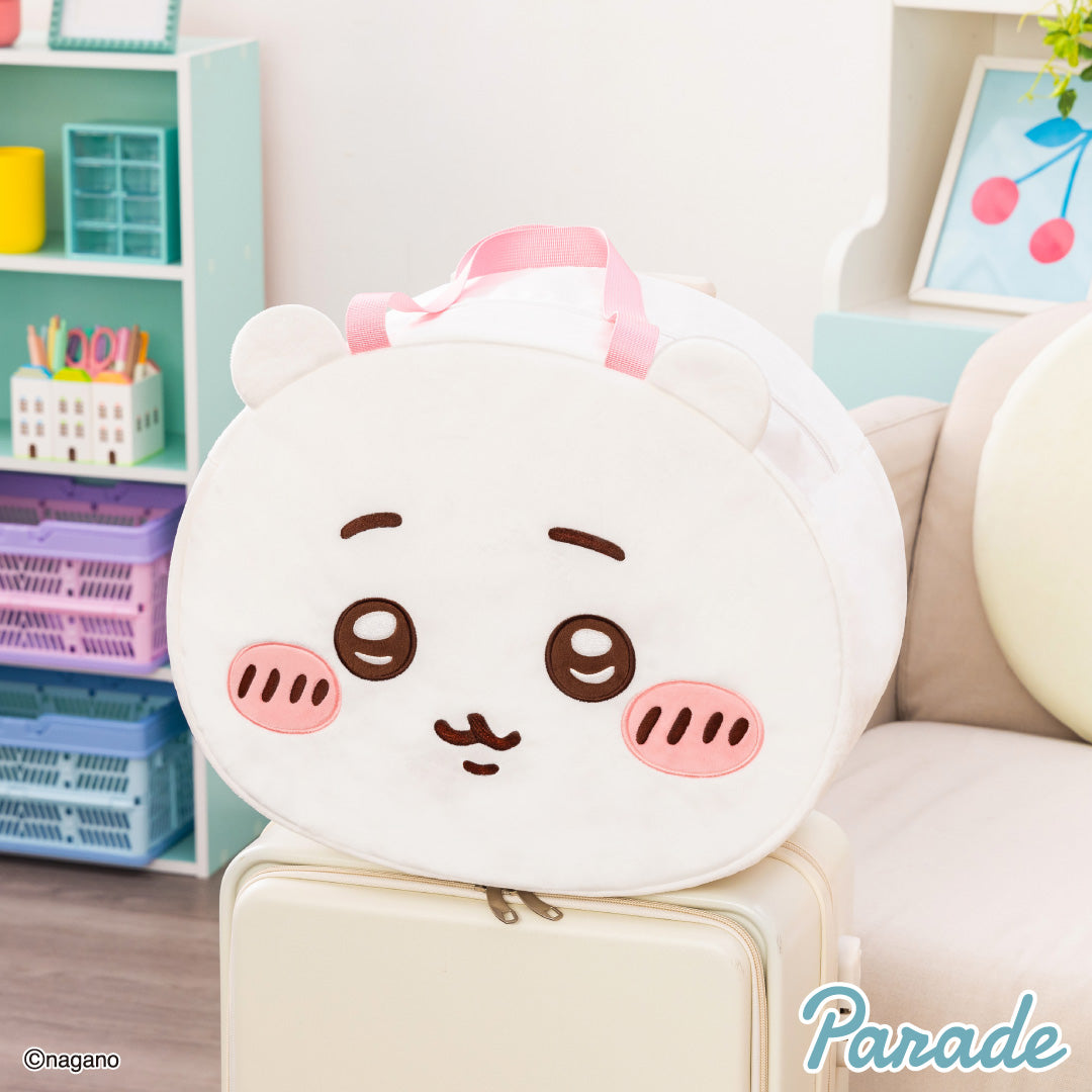 Japan ChiiKawa | ChiiKawa Hachiware Usagi Momonga Cute Face Icon Big Boston Bag - Kawaii items Room Decoration