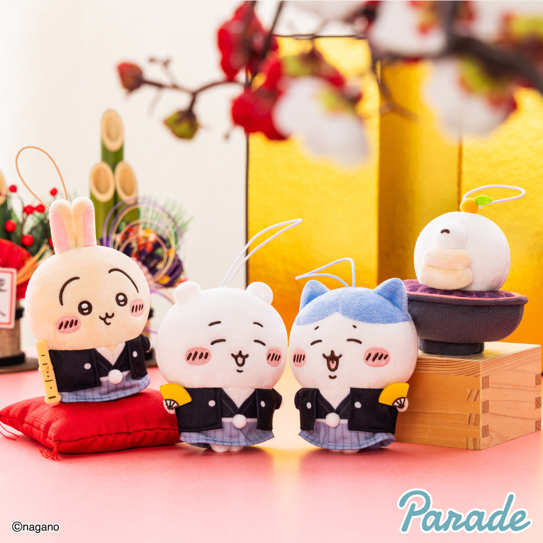 Japan ChiiKawa | ChiiKawa Hachiware Usagi Ode New Year 2026 Japanese Traditional Costume Dolls - Kawaii Items Room Decoration Dolls