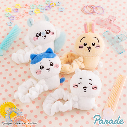 Japan ChiiKawa | ChiiKawa Hachiware Usagi Momonga Plush Doll Scrunchie - Kawaii items Hair Accessories