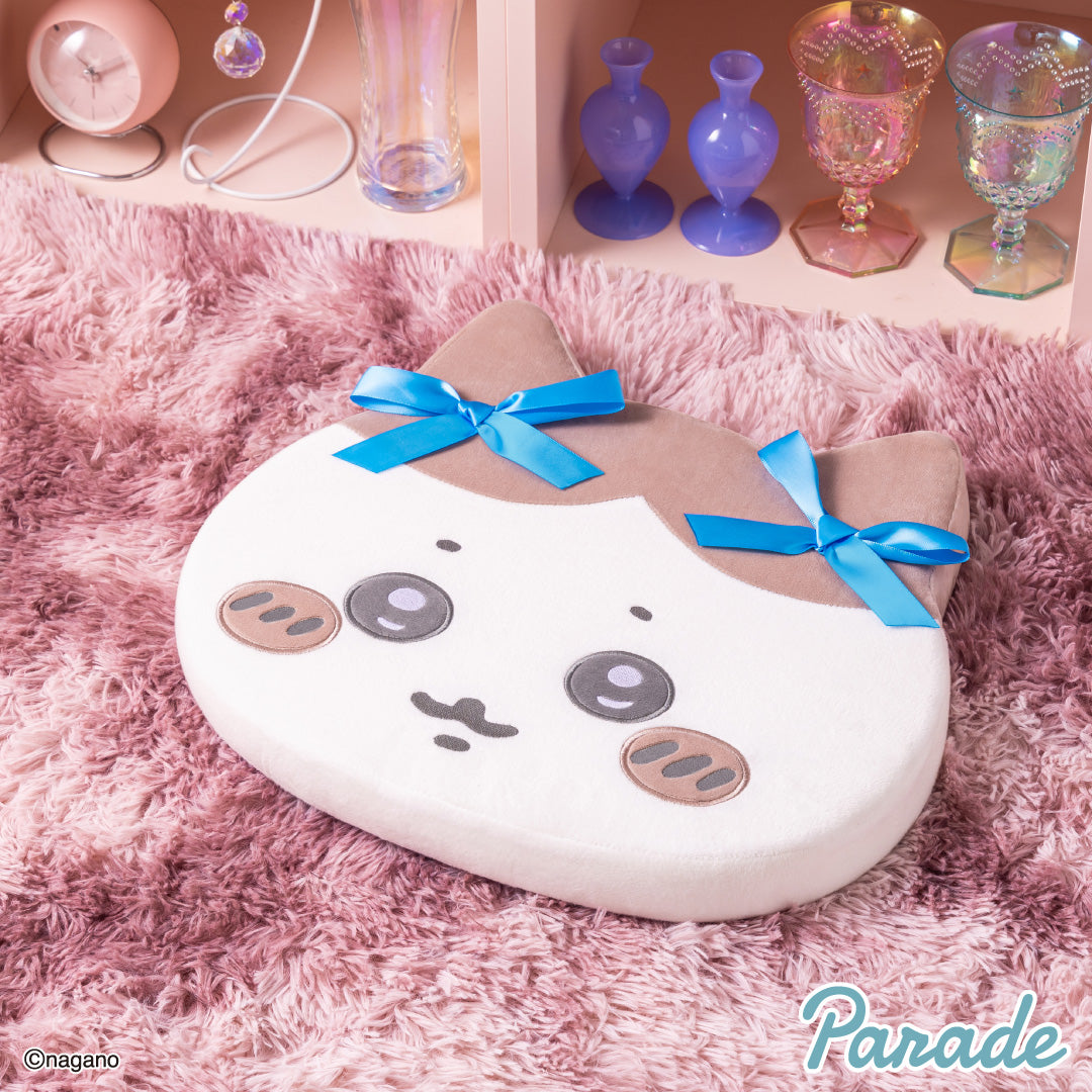 Japan ChiiKawa | ChiiKawa Hachiware Usagi Momonga With Ribbon Memory Foam Plush Doll Cushion - Kawaii items Room Decoration