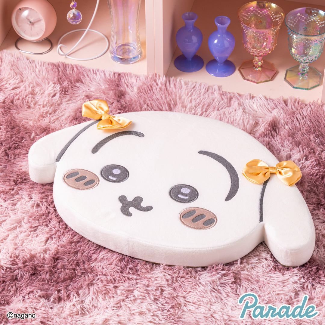 Japan ChiiKawa | ChiiKawa Hachiware Usagi Momonga With Ribbon Memory Foam Plush Doll Cushion - Kawaii items Room Decoration