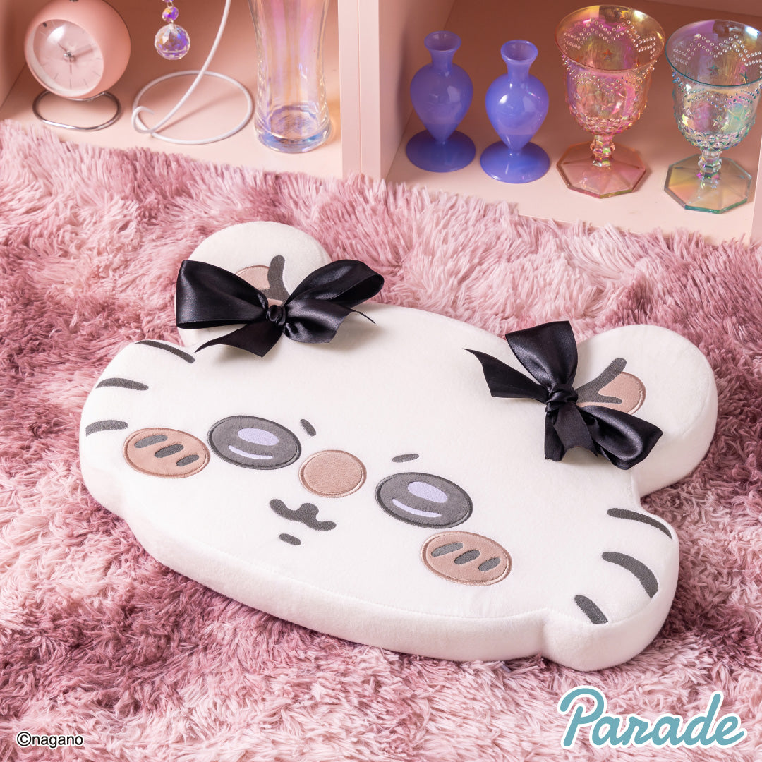 Japan ChiiKawa | ChiiKawa Hachiware Usagi Momonga With Ribbon Memory Foam Plush Doll Cushion - Kawaii items Room Decoration