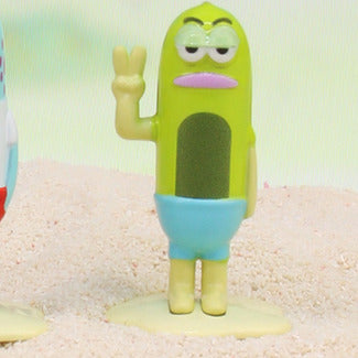 Life of Fish Series - Nad green fish alloy figure with raised hand
