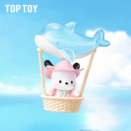 Pochacco Travel Diary Series hot air balloon vinyl figure with dolphin - blind box design