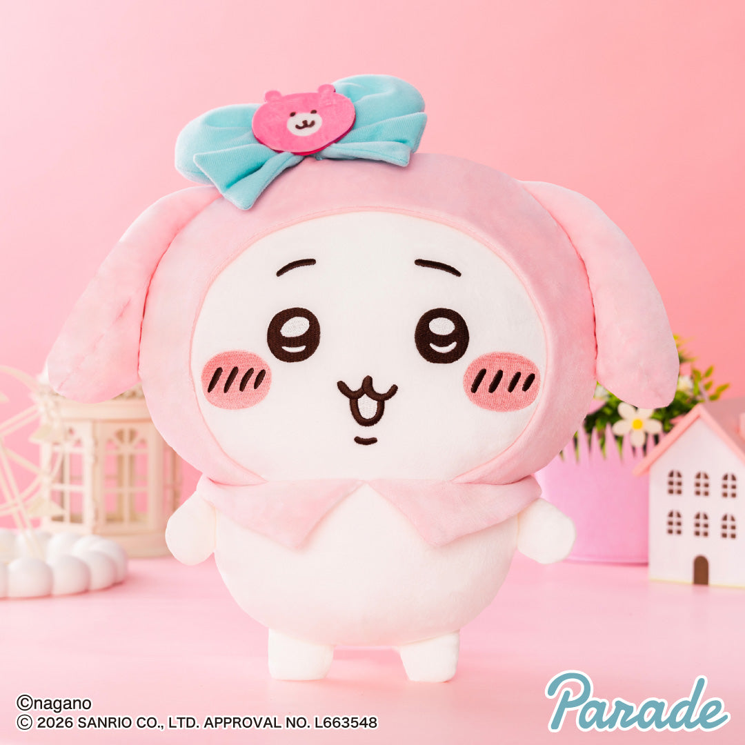 Japan ChiiKawa X Sanrio Series | ChiiKawa Hachiware Kurimanju in Sanrio Characters Costume Big Cute Plush Doll - Kawaii items Room Decoration doll