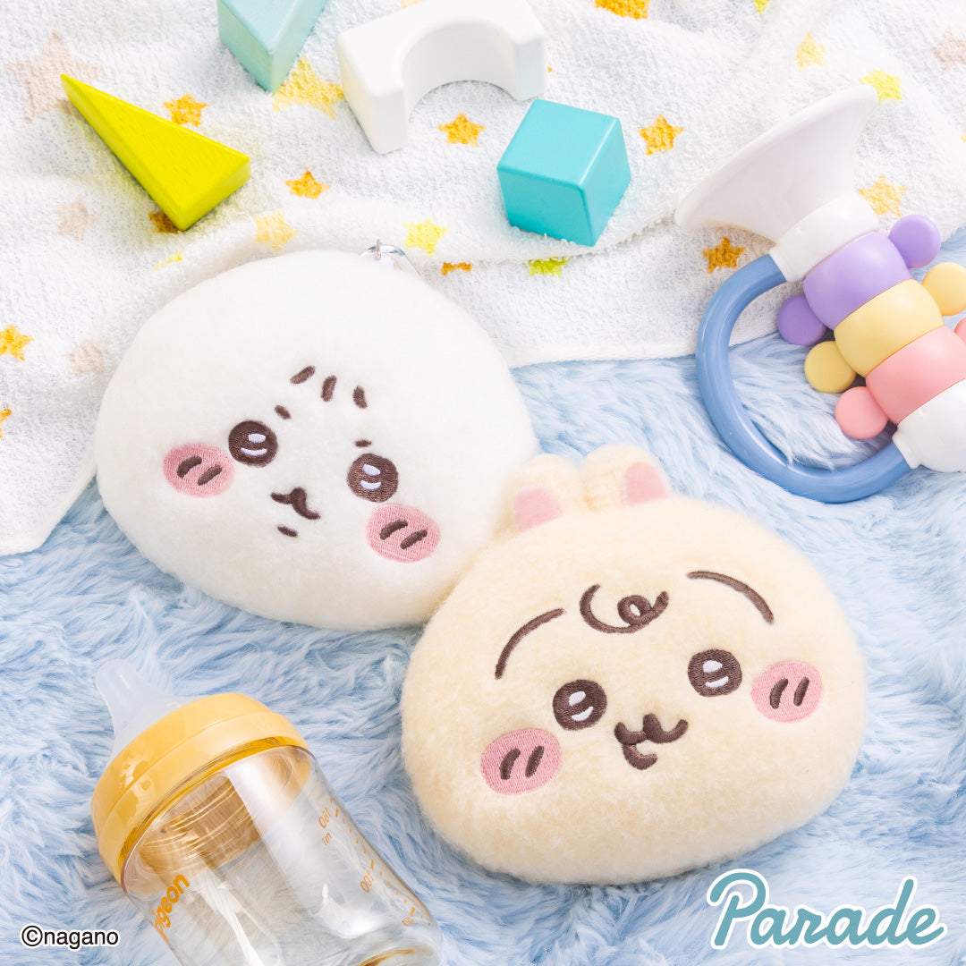 Japan ChiiKawa Baby Series | ChiiKawa Hachiware Usagi Momonga Kurimanju Rakko Shisa Crab Cute Baby Icon Plush Doll Card Holder Keychain - Kawaii items Room Decoration Doll