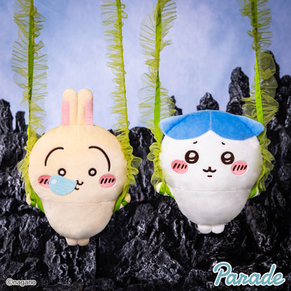 Japan ChiiKawa Mermaid Island Series | Hachiware Usagi Momonga Shisa Crab Trapping by Kombu Cute Plush Doll Crossbody Bag - Kawaii items Room Decoration