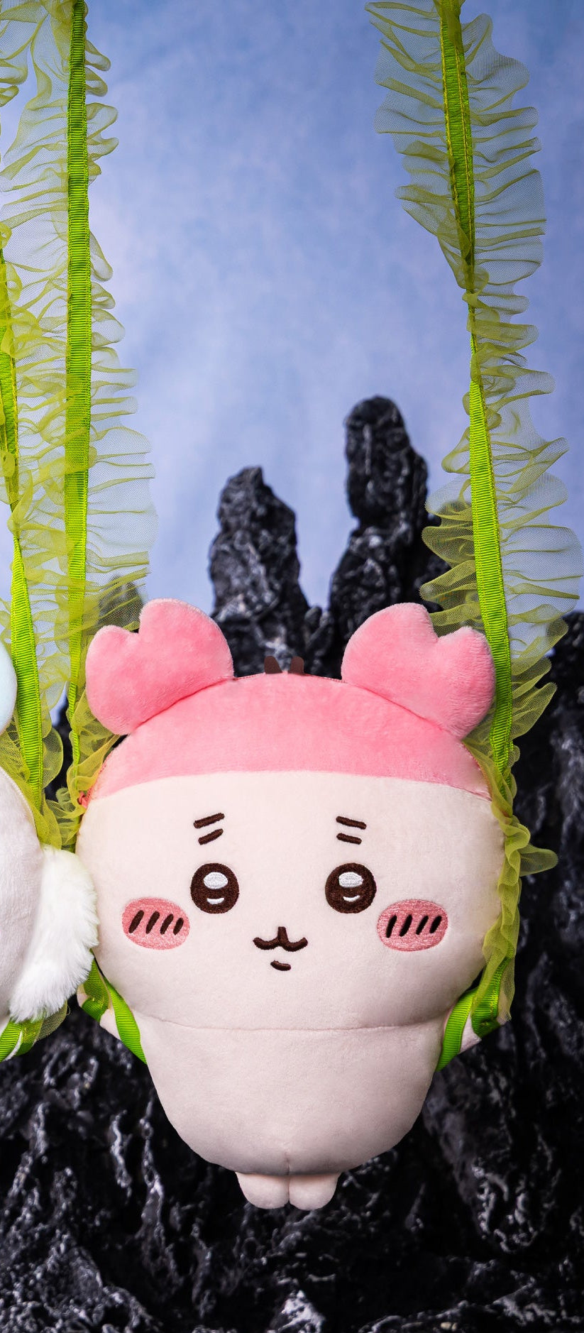 Japan ChiiKawa Mermaid Island Series | Hachiware Usagi Momonga Shisa Crab Trapping by Kombu Cute Plush Doll Crossbody Bag - Kawaii items Room Decoration