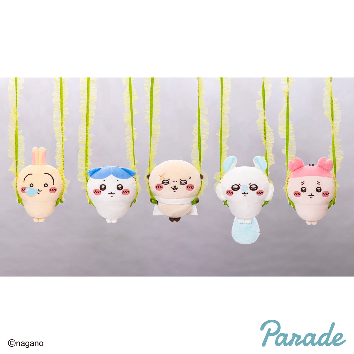 Japan ChiiKawa Mermaid Island Series | Hachiware Usagi Momonga Shisa Crab Trapping by Kombu Cute Plush Doll Crossbody Bag - Kawaii items Room Decoration