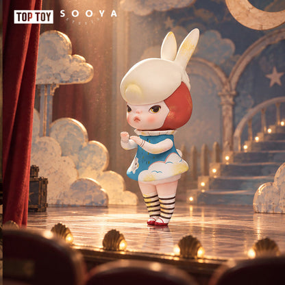 SooyaStudio Overture 2.0 red-haired girl in white bunny hood and blue dress figure