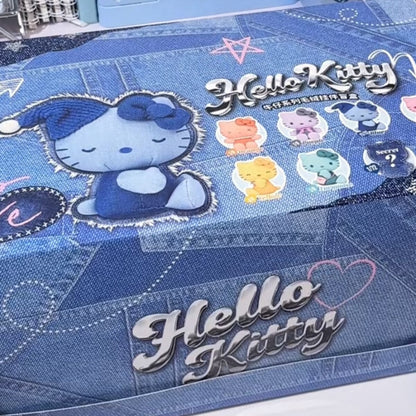 Sanrio Hello Kitty denim series full case of six blind box plush pendants with design list